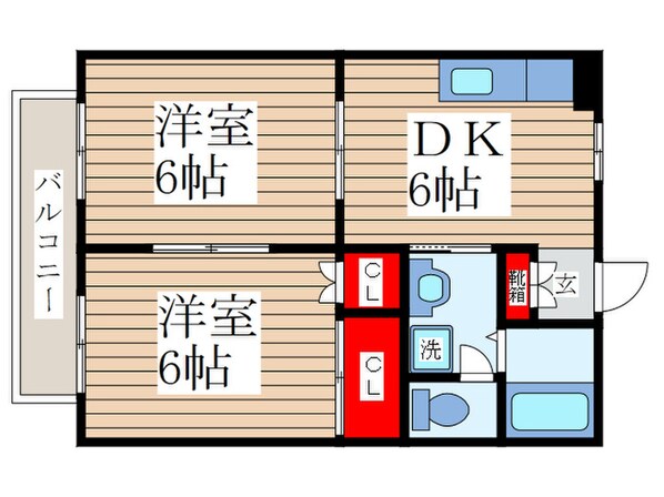 カミ－リヤメゾンの物件間取画像